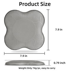 2 PCS Extra Thick Foam Exercise Pilates Yoga Knee Pad Elbow Wrist Head Cushion
