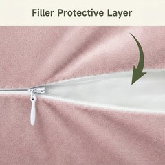 Ergonomic Velvet Yoga Bolster Pillow with Zipper Cover & Handle Yoga Meditation