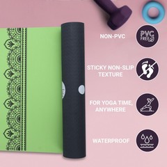 SINT Yoga Mat – Premium 6mm Print Reversible Extra Thick and Large Non Slip E…