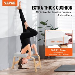 Adjustable Yoga Inversion Bench & Headstand Trainer for Workout Fitness