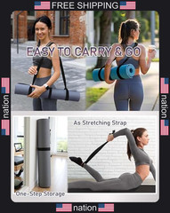 MRZZATA Yoga Mat Carrier Strap – Adjustable Thick and Wide Strap for Carrying