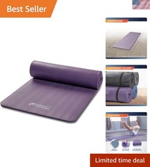 Circuit Fitness by Non-Slip Multi-Purpose Exercise Yoga Mats with Carrying St…