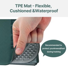 Foldable Yoga Mat 75″ x 31″, 6mm Thick TPE Grip Exercise Mat for Home, Travel…