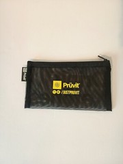 Pruvit Convenient Carry Zipper Pouch Clutch Bag Black With Yellow Wording