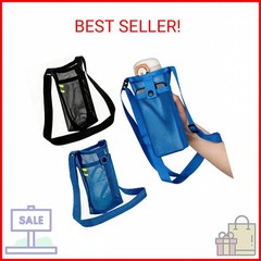 Yopolaz 2 Pack Bottle Holder – Mesh Sling with Adjustable Shoulder Strap – Light