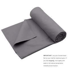 Eunzel 2 Pack Hot Yoga Towel Non Slip Yoga Mat Towel Non-Slip Sweat Absorbent