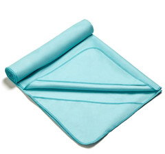 NEW MISSION VaporActive Yoga Mat Towel Quick Dry Blue Curacao 24.5″ x 69″