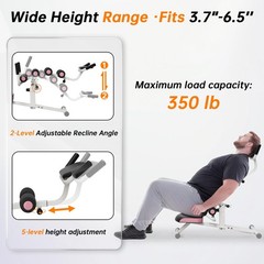 Inversion Table for Back Pain Relief – 350lbs Capacity, Improve Posture and Spin