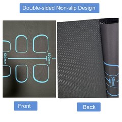 Exercise Equipment Mat with Storage Bag for Ab Roller Wheel Non-Slip Gym Floo…