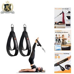 Comfortable 2-in-1 Pilates Double Loop Straps for Enhanced Workout Performance