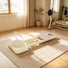 Pilates Board Home Gym Equipment With Adjustable Components 59 × 21 × 5 In