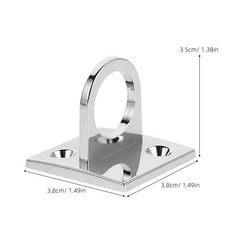 2 Pcs Swing Hanging Hardware Eye Plate with Enclosed Hook Hammock