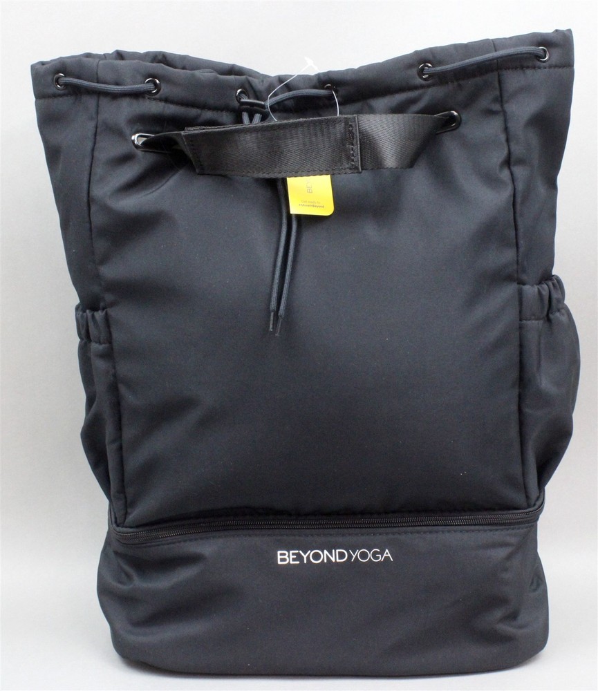 BEYOND YOGA for Backpack Hiking Exercise Shoes Polyester 19 x 12 x 5.5 Black NWT