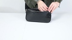 Shoulder Bags for Women, Retro Classic Tote HandBag Crocodile Pattern 1 White