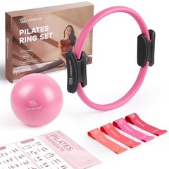 Pilates Ring 14 Anti-deformation Magic Circle Padded Handles Mini Ball Bands Bag