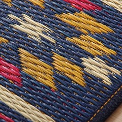 IKEHIKO Earth Tatami Yoga Mat Igusa Rush Grass Denim Style 60x180cm Japan