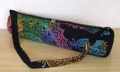 Tie Dye Mandala Yoga Mat Carrier Bags Hippie Mandala Cotton Bags With Shoulder