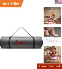 Lightweight Non-Slip Yoga Mat – Durable and Extra Thick for Comfort | 74 x 24 in