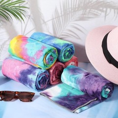 6 Pcs Yoga Towels with Grip Dots 72 x 25 Inch Non Slip Hot Yoga Mat Towel