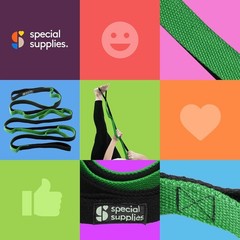Deep Stretch Yoga Strap with Multiple Loops for Adults Home Workout Equipment