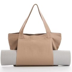 Women Yoga Mat Bag Canvas Tote Sports Gym Pilates Carrier Shoulder Bag