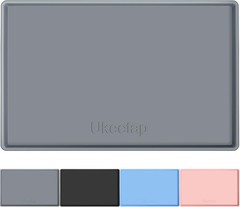 Extra Thick Silicone Mat Waterproof with Raised Edge 19” x 12”, BPA Free Non-Sli
