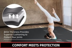 Extra Large Yoga Mat, 10’x6’/9’x6’/8’x6’/7’x5’/6’x4′ (8MM/10MM) Wide Workout …