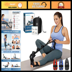 Foot and Calf Stretcher Strap for Plantar Fasciitis, Heel Spurs, Achilles Pain R