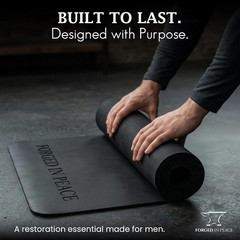 Premium Non-Slip Men’s Yoga Mat – Extra Grip, Durable & Cushioned, Black