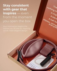 kure.fit Pilates Kit for Women – Home Equipment Set with Ring, Cocoa