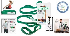 6′ Stretch Out Strap with Exercise Guide for Enhanced Flexibility