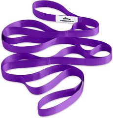 Non-Elastic Stretching Strap with Loops for Physical Therapy & Rehab, Knee Hip L