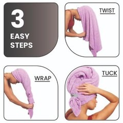 Curly Girl Microfiber Hair Towel Wrap for Women, 41″ x 31″ Large Quick Dry Ha…