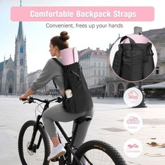 Yoga Mat Bag, Adjustable Yogamat Blocks Carrier with Backpack Straps and Side…