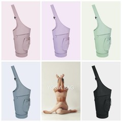 Yoga Mat Bag Large Tote Waterproof Wet Pocket Drawstring Holder Adjustable Strap