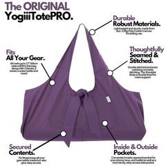 Yoga Mat Bag | The ORIGINAL – Now Improved – YogiiiTotePRO | Large Yoga Mat B…