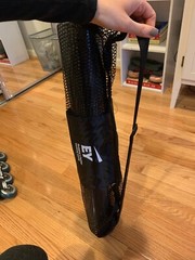 Light weight Black Yoga Mat with Carrier