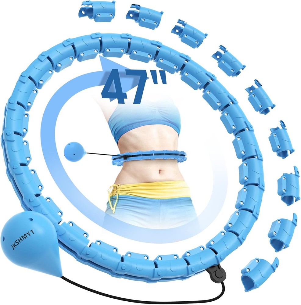 JKSHMYT Weighted Fitness Hula Hoop 24 Detachable Links