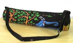Elephant Yoga Mat Carrier Bags Hippie Mandala Cotton Bags With Shoulder Strap US