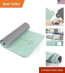 Double-Sided Non-Slip Yoga Mat – 72″ x 24″ Eco-Friendly & Lightweight
