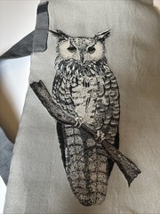 Handmade Embroidered Owl Yoga Mat Carrying Bag