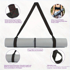 Adjustable Yoga Mat Storage Strap with Thickened Carrier – Multi-Purpose Fitness