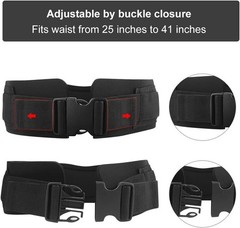 5.5mm Thick Neoprene Gym Waist Belt for Speed & Agility Training – Adjustable
