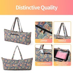 Large Yoga Mat Bag Carrier Gym Tote Wet Pocket Workout Pilates Travel Women