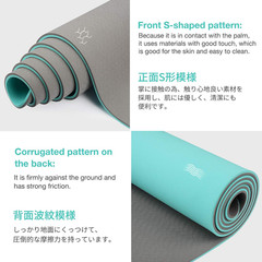 Yoga Mat Non Slip, Eco Friendly Fitness Exercise Mat with Carrying Strap,Pro Yog