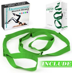 Versatile Yoga Strap for Stretching and Physical Therapy, Ideal for All Levels