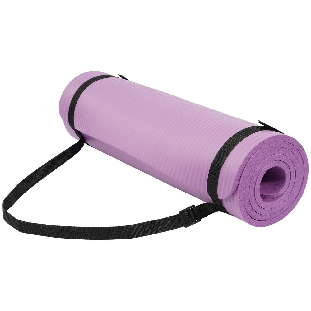 Yoga Mat 1/2 Inch Extra Thick High Density Exercise Mat, Taro Purple
