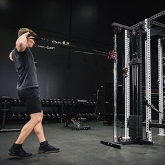Titan Fitness 89″ Tall Selectorized Wall Mounted Pulley Tower