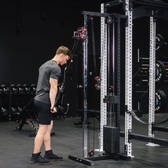 Titan Fitness 89″ Tall Selectorized Wall Mounted Pulley Tower