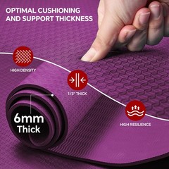 Stepwaver Yoga Mat Purple 72″x48″x0.25″